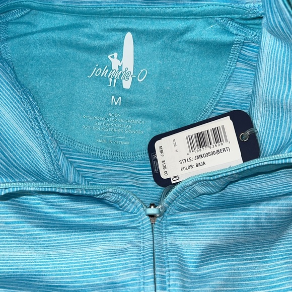 NWT johnnie-O Men's Bert Quarter-Zip Pullover - Baja - Size Medium - Picture 4 of 4